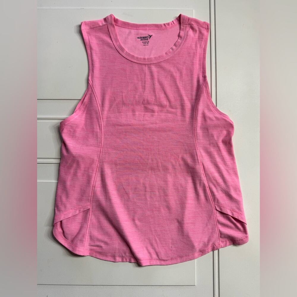 Old Navy Active Womens Sz L Breathe On Bright Pink Athletic Tank Top Sleeveless